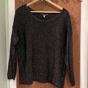 Joules Mara black sparkle Sweater Size 12